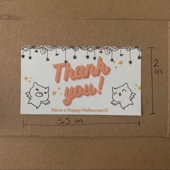 🎃 30 thank you Happy Halloween cards - Picture 3 of 7